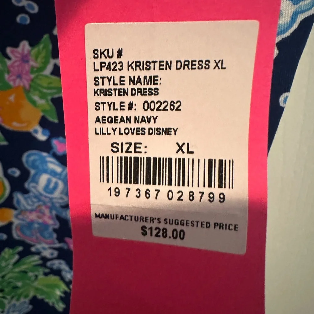 Lilly Pulitzer x Disney Dress - Blue, Pink, Green, Orange - Picture 4 of 4